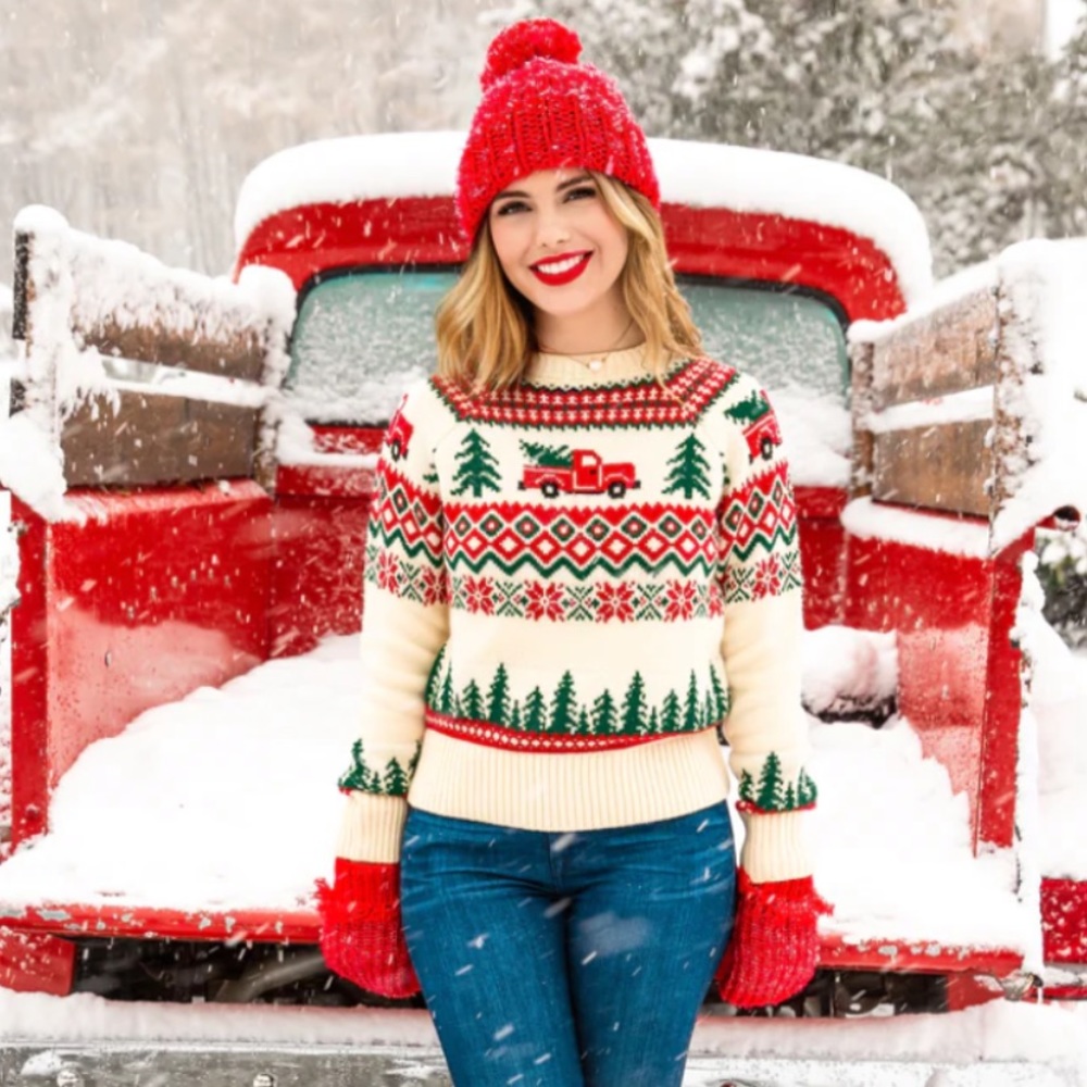 Kiel James Patrick Santa's New Sleigh Sweater (Large)